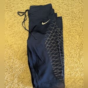 Nike Running Tights Size XS Navy Blue